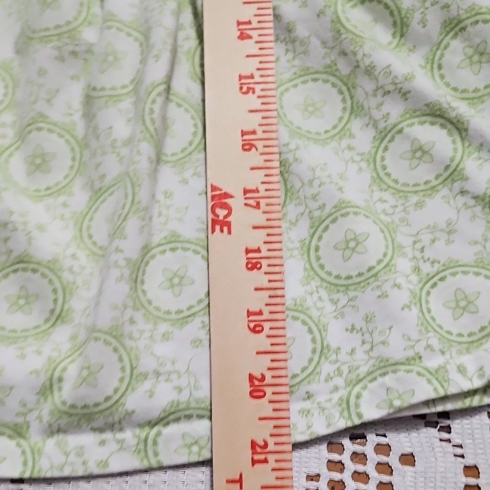 Laura Ashley White and Green Patterned Blouse - Picture 5 of 8